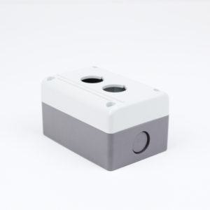 Caja 2 hoyos blanca marca CHINT