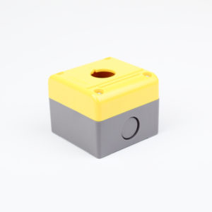 Caja 1 hoyo amarilla marca CHINT