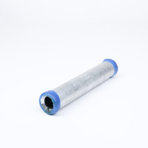 Conector tubular aluminio con tope de cable marca BURNDY