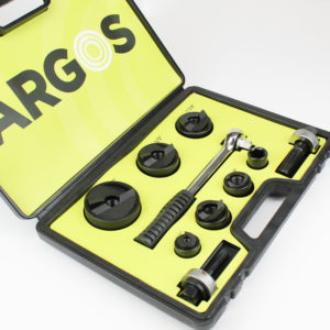 Juego de 6 sacabocados mecanico marca ARGOS