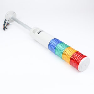 Columna de 4 colores con zumbador, fijo o intermitente 120vca