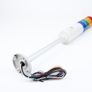 Columna de 4 colores con zumbador, fijo o intermitente 120vca