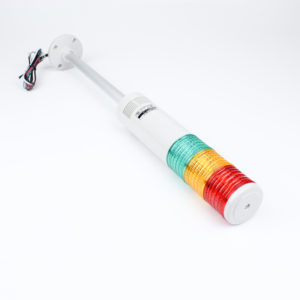 Columna de 3 colores con zumbador, fijo o intermitente 120vca