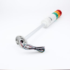 Columna de 3 colores con zumbador, fijo o intermitente 120vca