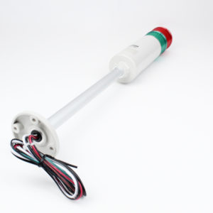 Columna de 2 colores con zumbador, fijo o intermitente 120vca