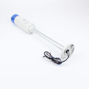 Columna de 1 color con zumbador, fijo o intermitente 120vca