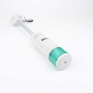 Columna de 1 color con zumbador, fijo o intermitente 120vca