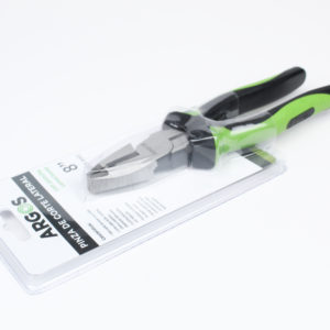 Pinza electricista con corte lateral y poncha conectores 8″