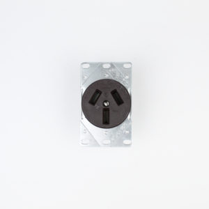 Receptaculo sencillo 3 polos 3 hilos de 50 amperes marca COOPER