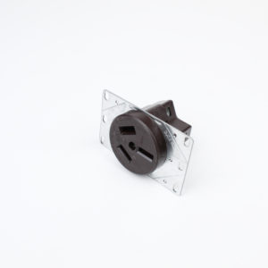 Receptaculo sencillo 3 polos 3 hilos de 50 amperes marca COOPER
