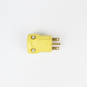 Clavija 15 amperes 250 volt 2 polos 3 hilos quickgrip amarillo