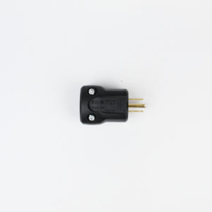 Clavija 15 Amperes 125 Volts 2 Polos 3 Hilos quickgrip negro