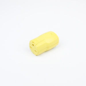 Conector 15 amperes 250 volt 2 polos 3 hilos quickgrip amarillo