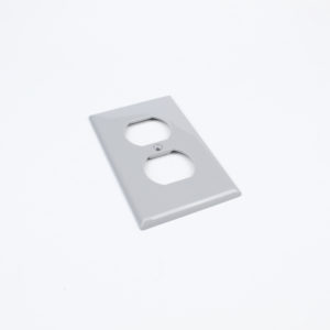 Tapa 2×4″ para contacto doble gris