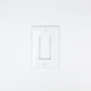 Tapa 2X4″ blanca para contacto tipo cuadrado