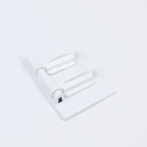 Tapa 2×4 blanca para tomacorriente doble