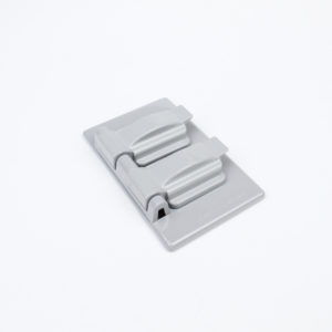 Tapa 2×4 para tomacorriente doble