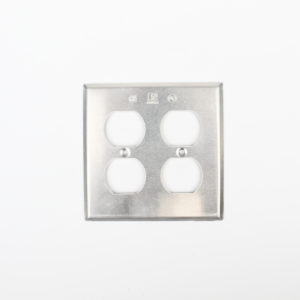 Tapa 4″ para 2 contactos dobles
