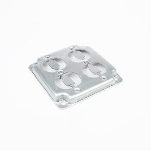 Tapa 4″ para dos contactos dobles