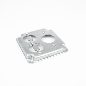 Tapa 4″ adaptador para un receptaculo doble y uno sencillo