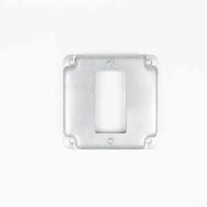 Tapa 4″ adaptador para un receptaculo doble de 2×4″