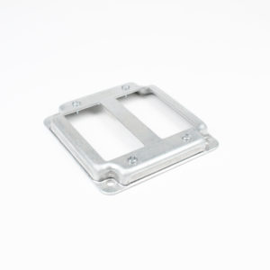 Tapa 4″ adaptador para dos receptaculos dobles de 2×4″