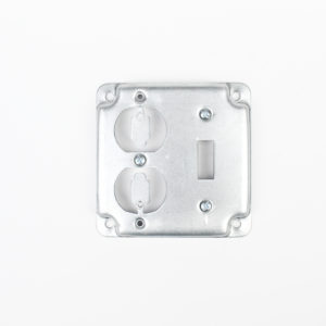 Tapa 4″ para un switch de palanca sencilla y contacto doble