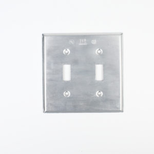 Tapa 4″ para dos switches de palanca sencilla